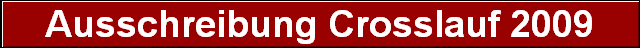 Ausschreibung Crosslauf 2009
