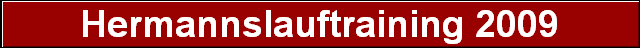Hermannslauftraining 2009